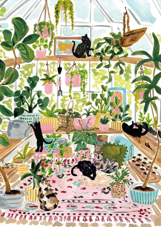 BOTOP - Greenhouse Cats - 1000 Piece Puzzle
