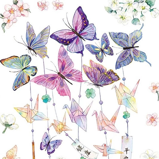 BUBBLE PUZZLE - Butterfly Wishes - 500 Piece Puzzle - insect, decoration, adult