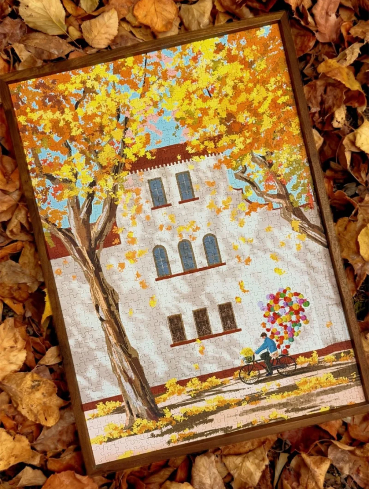 BUBBLE PUZZLE - Golden Fall - 1000 Piece Puzzle, seasonal, autumn, warm