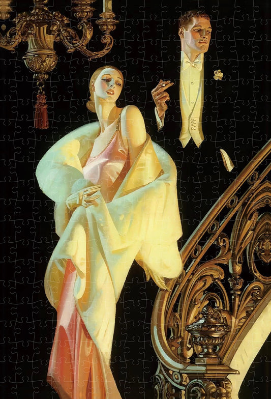 HAPPY PUZZLE - Descending a Staircase - 300 Piece Puzzle, art, home decoration, painting