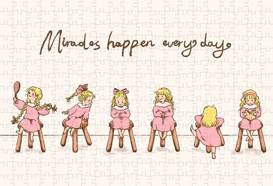 HAPPY PUZZLE - Elf Girl - 300 Piece Puzzle, home decor, pink, healing, cute