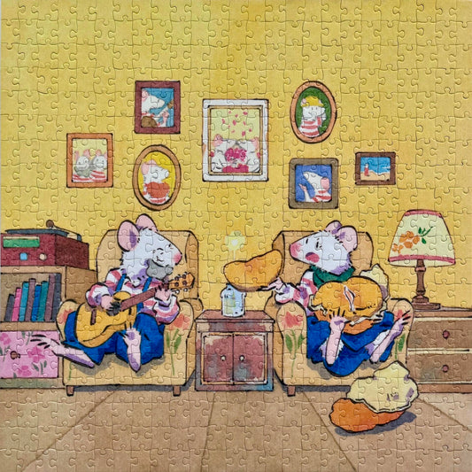 HAPPY PUZZLE - Four Seasons of Mouse: Fall - 500 Piece Puzzle