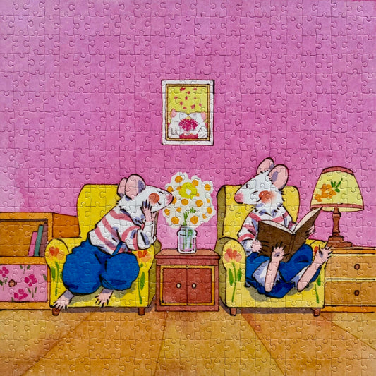 HAPPY PUZZLE - Four Seasons of Mouse: Spring - 500 Piece Puzzle