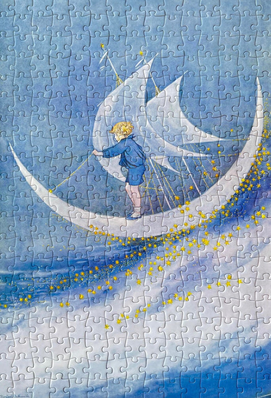 HAPPY PUZZLE - Moon Boat - 300 Piece Puzzle