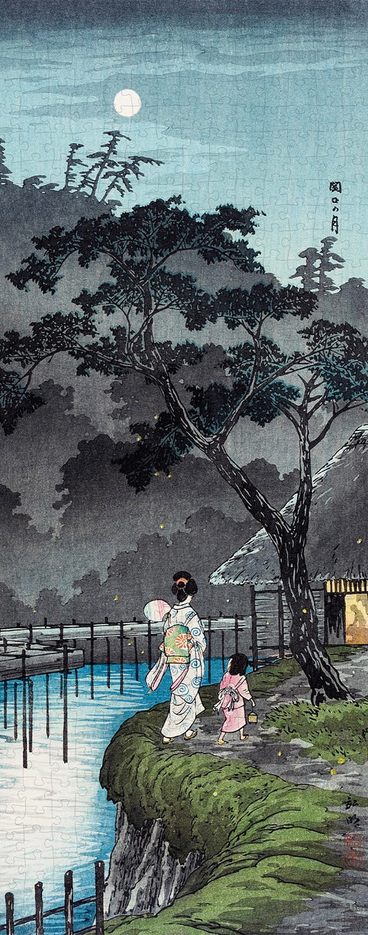 HAPPY PUZZLE - Moon at Sekiguchi - 504 Piece Puzzle - Japanese art, paint, culture, adult