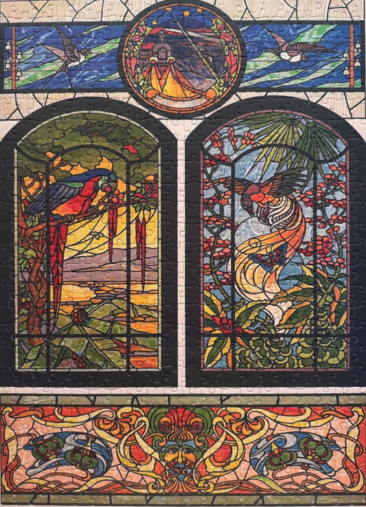 HAPPY PUZZLE - Stained Glass Window - 500 Piece Puzzle