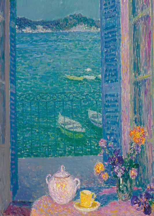 SEREN ART - Bunch Of Flowers At The Window - 500 Piece Puzzle, art, home decor