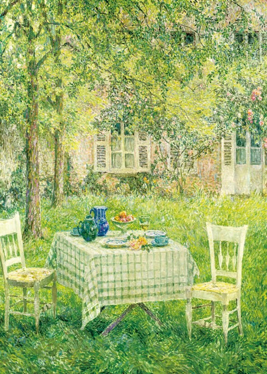SEREN ART - Table in Greenery - 500 Piece Puzzle, art, summer, decoration
