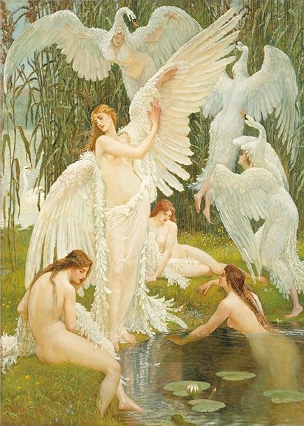 SEREN ART - The Swan Maiden - 500 Piece Puzzle, art, home decor