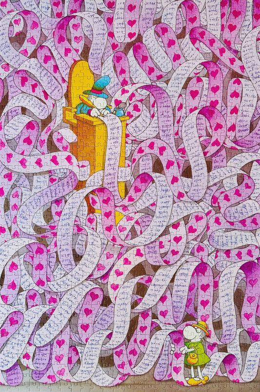 VOX - Love Letter - 1000 Piece Puzzle, cartoon, mordillo