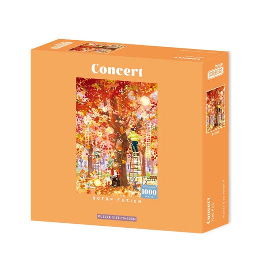 BOTOP - Concert - 1000 Piece Puzzle, colorful illustration, holiday, home decor, Christmas
