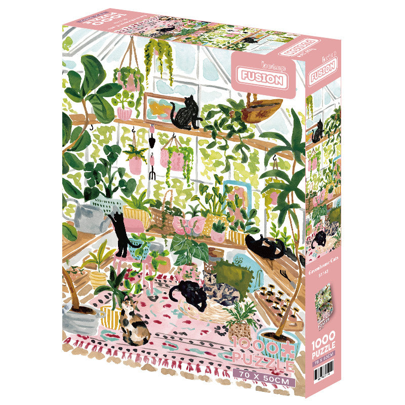 BOTOP - Greenhouse Cats - 1000 Piece Puzzle