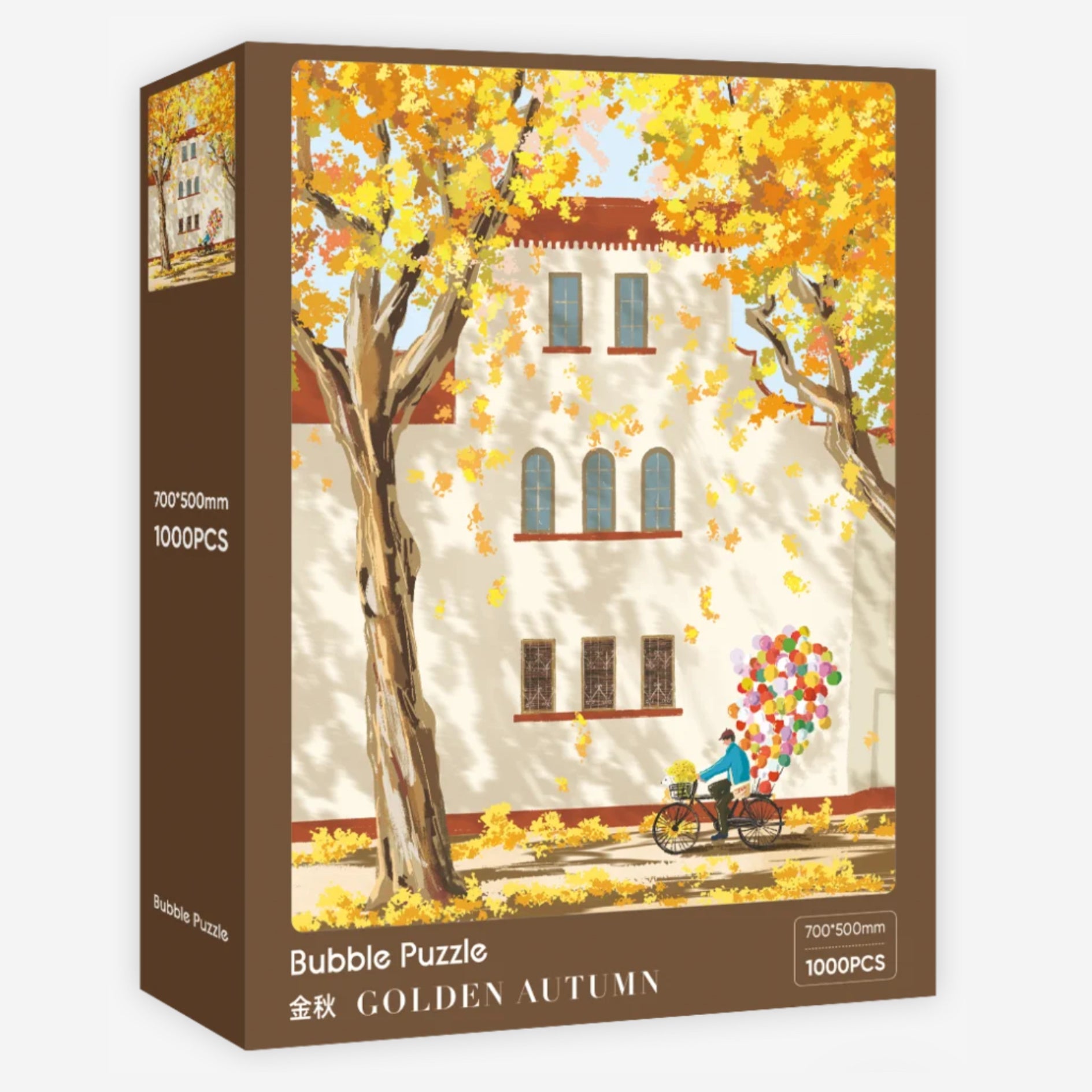 BUBBLE PUZZLE - Golden Fall - 1000 Piece Puzzle, seasonal, autumn, warm