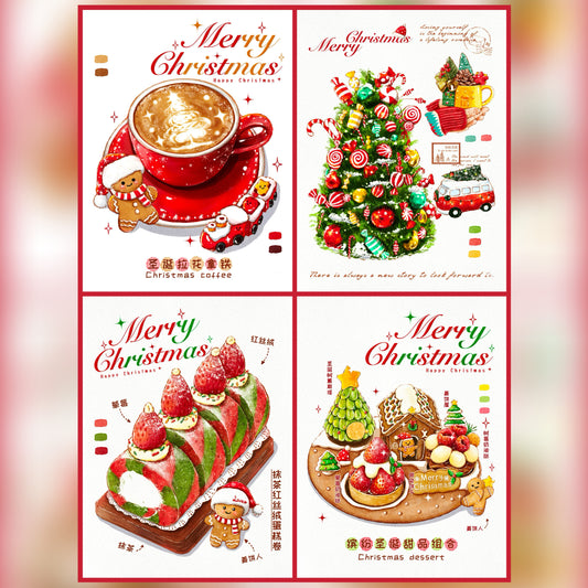 BUBBLE PUZZLE - Merry Christmas Series - 88 Piece Puzzle, holiday, sweets, cake