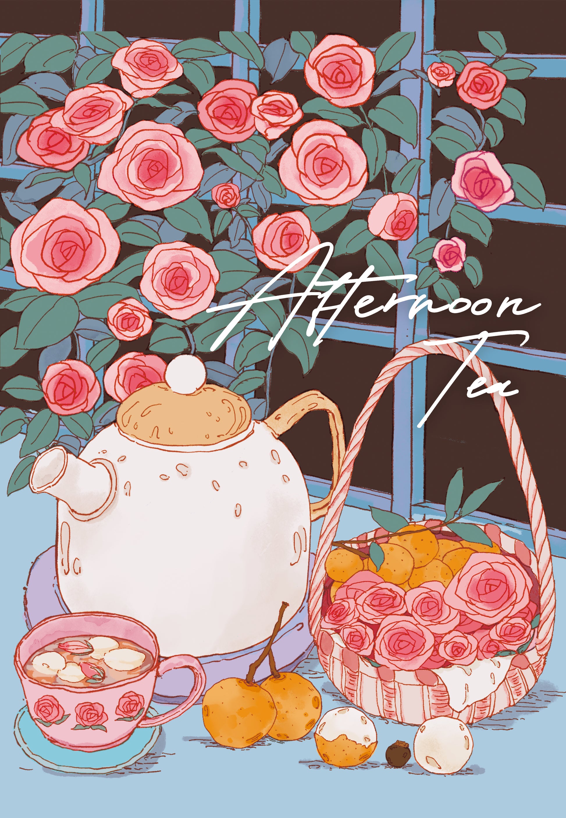 BUBBLE PUZZLE - Moments of Rosy Charm - 300 Piece Puzzle, afternoon tea, lifestyle, tea, flower