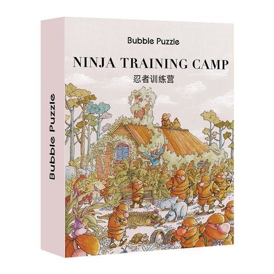BUBBLE PUZZLE - Ninja Training Camp - 500 Piece Puzzle, cartoon, Akira Toriyama