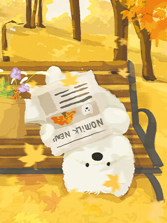 Bubble Puzzle - Little Bear Series - Maple Leaves, Autumn, Fall