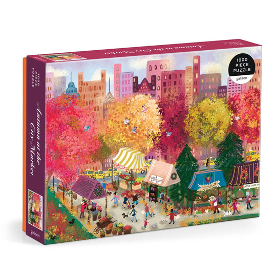 GALISON - Autumn at the City Market - 1000 Piece Puzzle