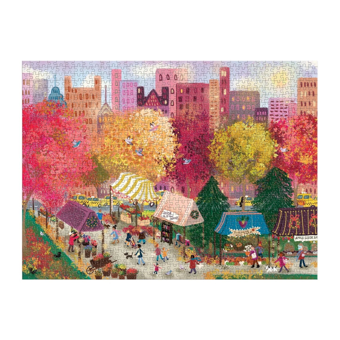 GALISON - Autumn at the City Market - 1000 Piece Puzzle