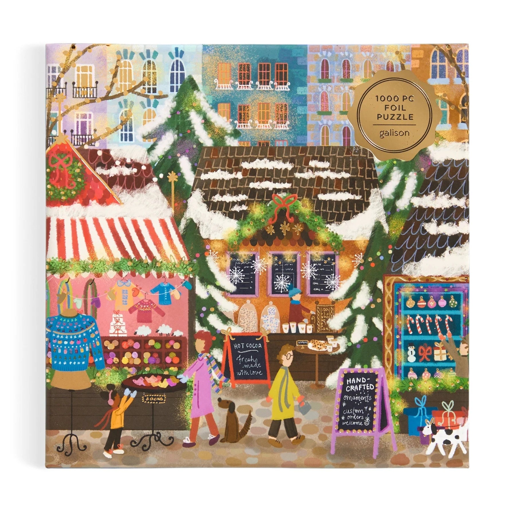 GALISON - Merry Market - 1000 Piece Foil Puzzle