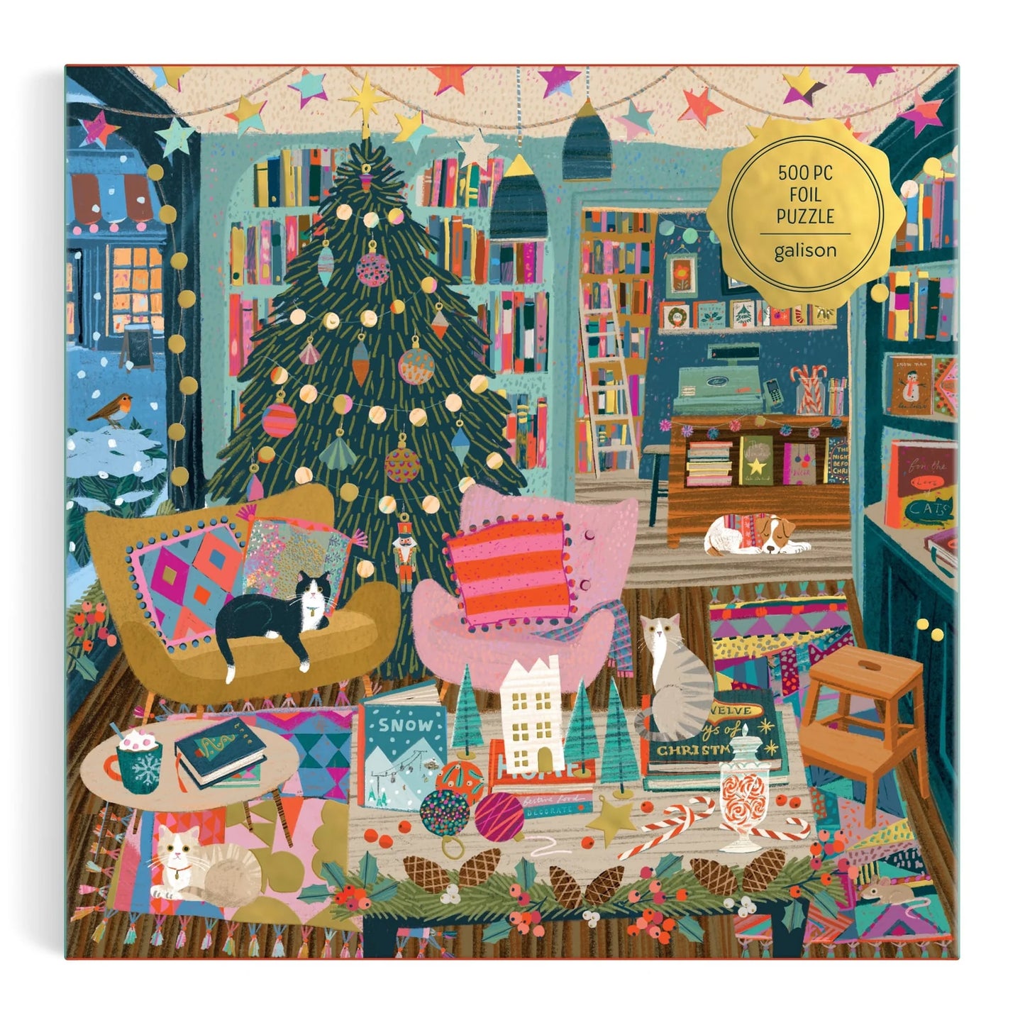 GALISON - Season's Readings - 500 Piece Foil Puzzle