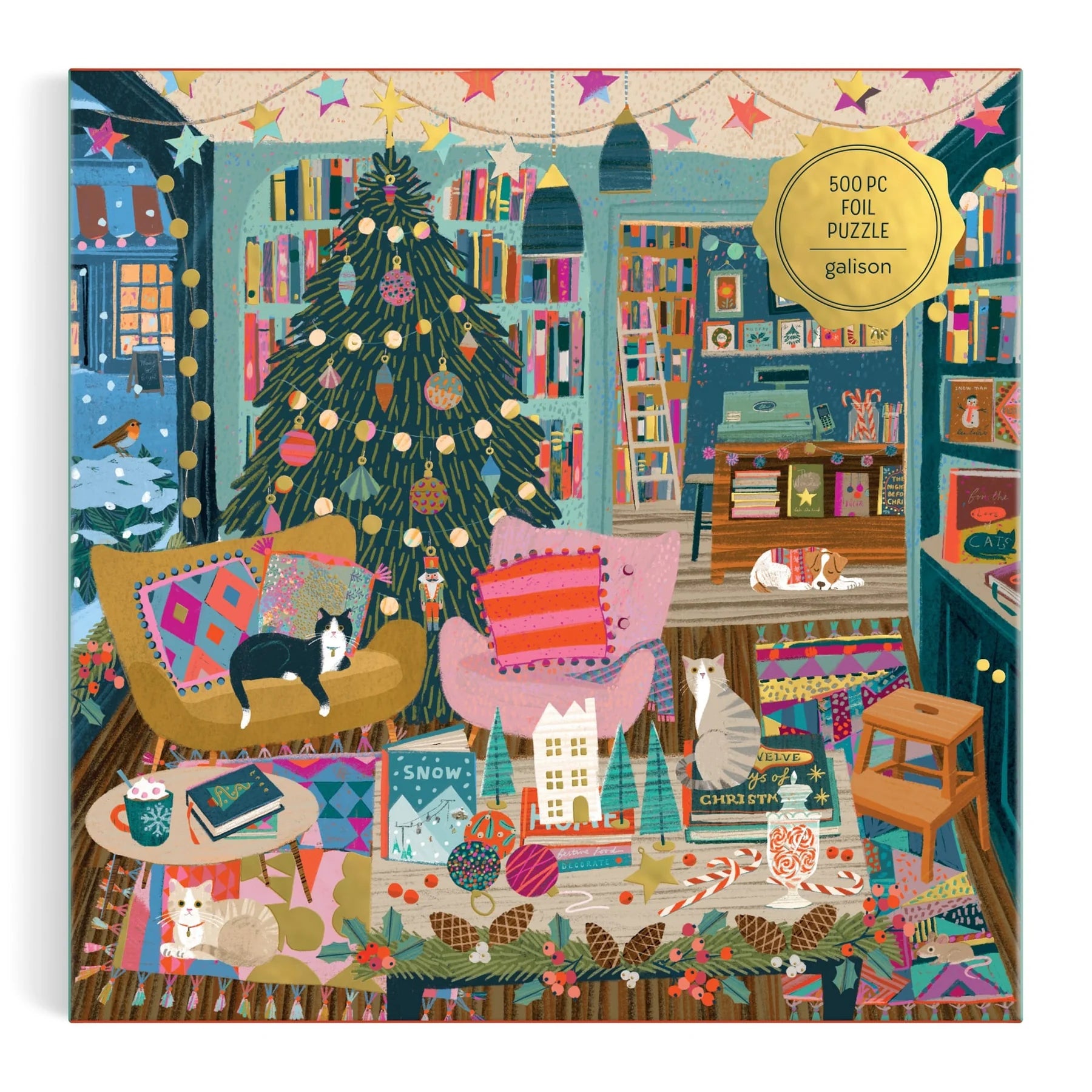GALISON - Season's Readings - 500 Piece Foil Puzzle