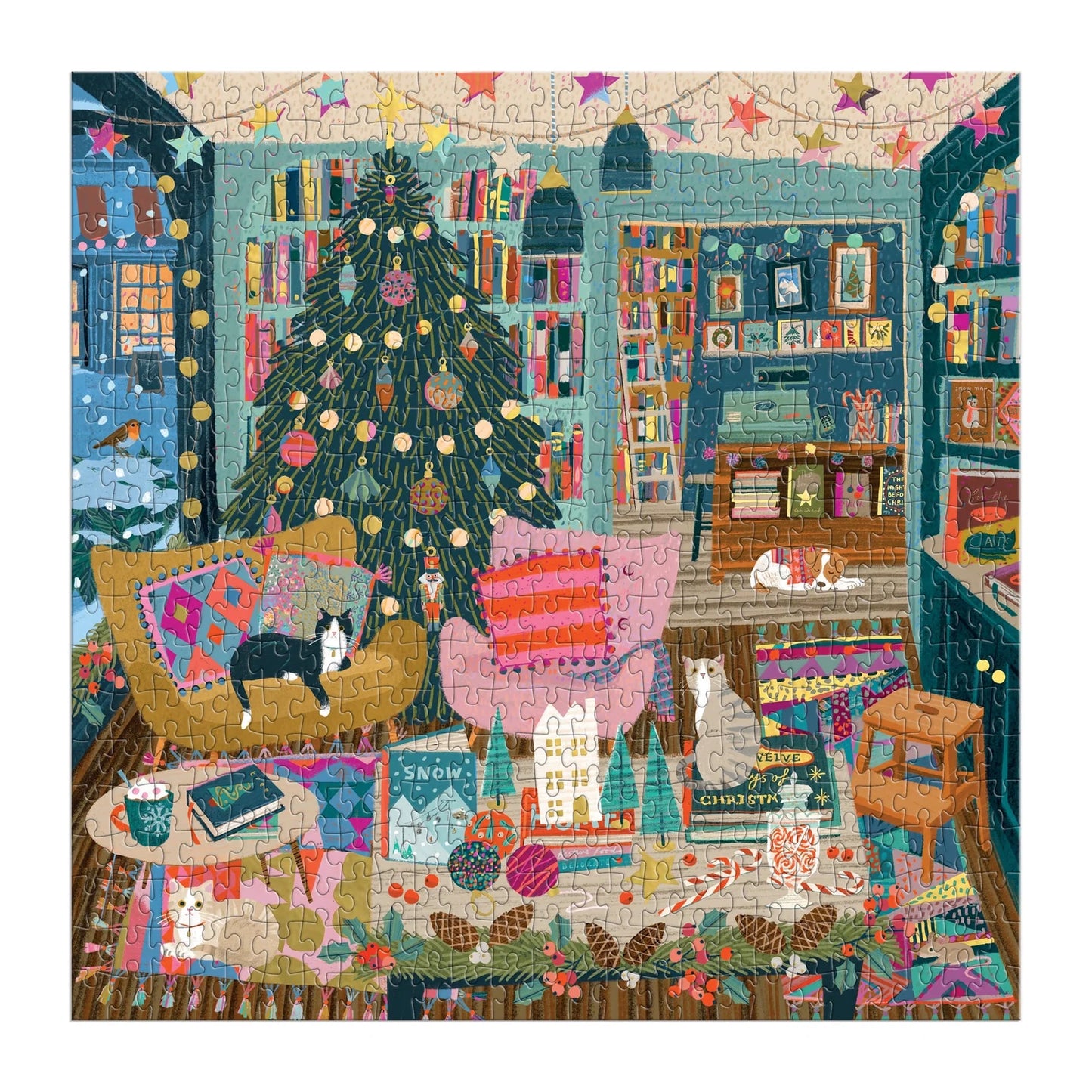GALISON - Season's Readings - 500 Piece Foil Puzzle
