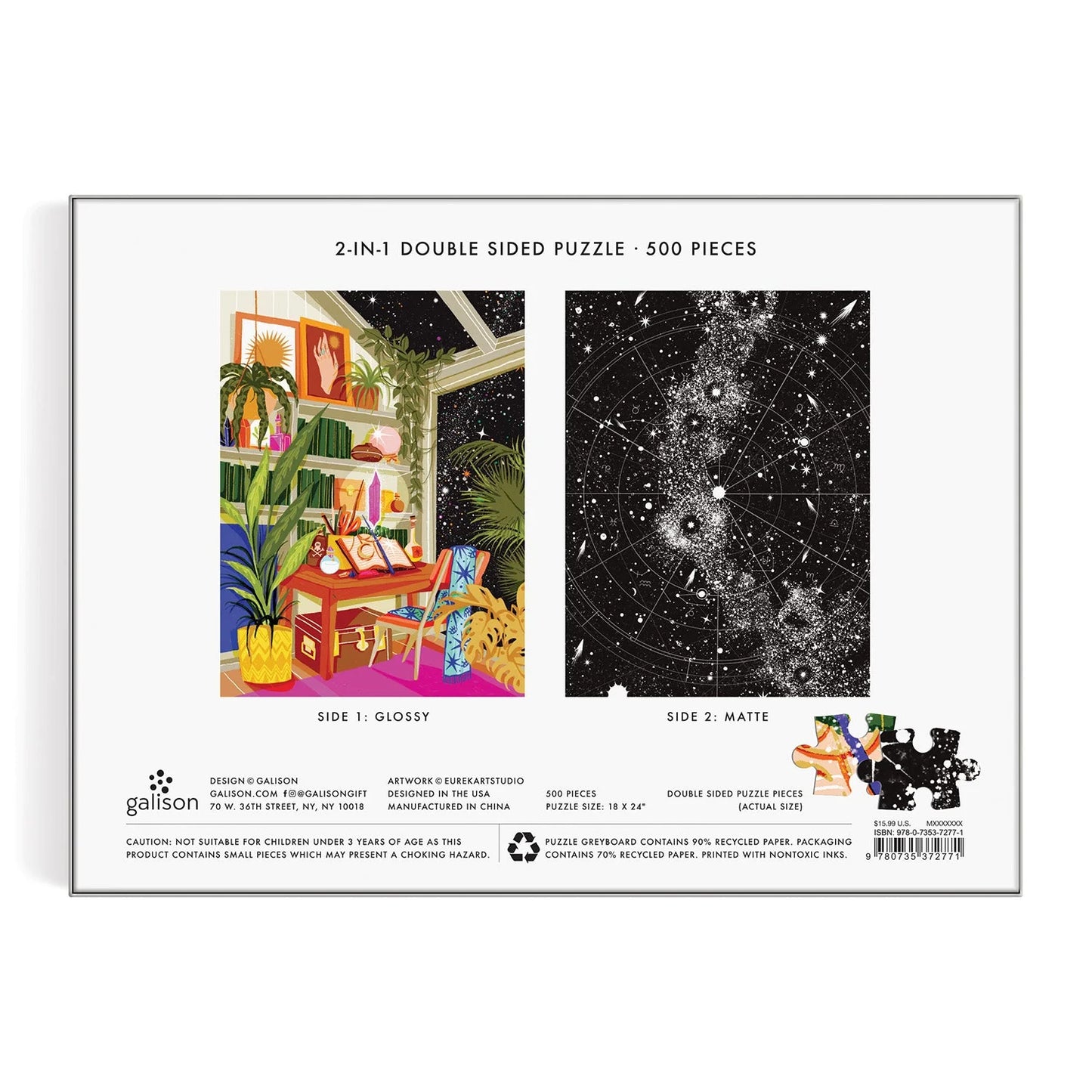 GALISON - Stargaze - 500 Piece Double-Sided Puzzle