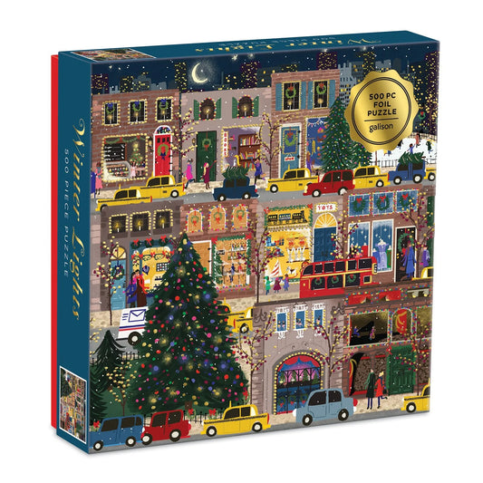 GALISON - Winter Lights - 500 Piece Foil Puzzle
