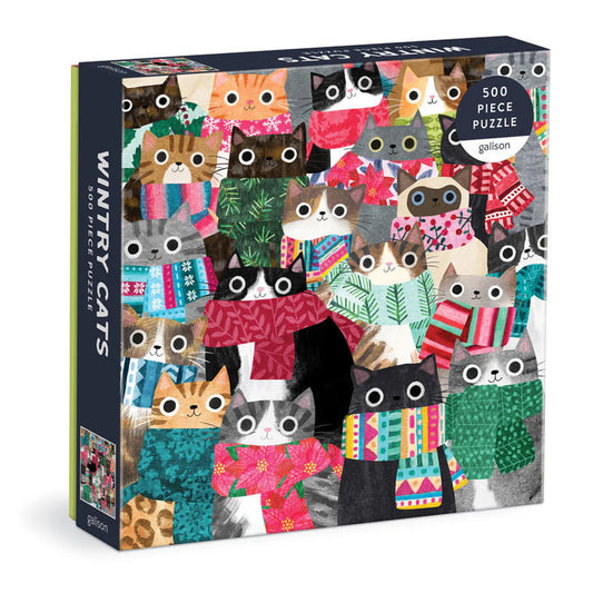 GALISON - Wintry Cats - 500 Piece Puzzle