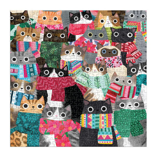 GALISON - Wintry Cats - 500 Piece Puzzle