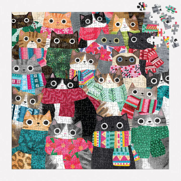 GALISON - Wintry Cats - 500 Piece Puzzle