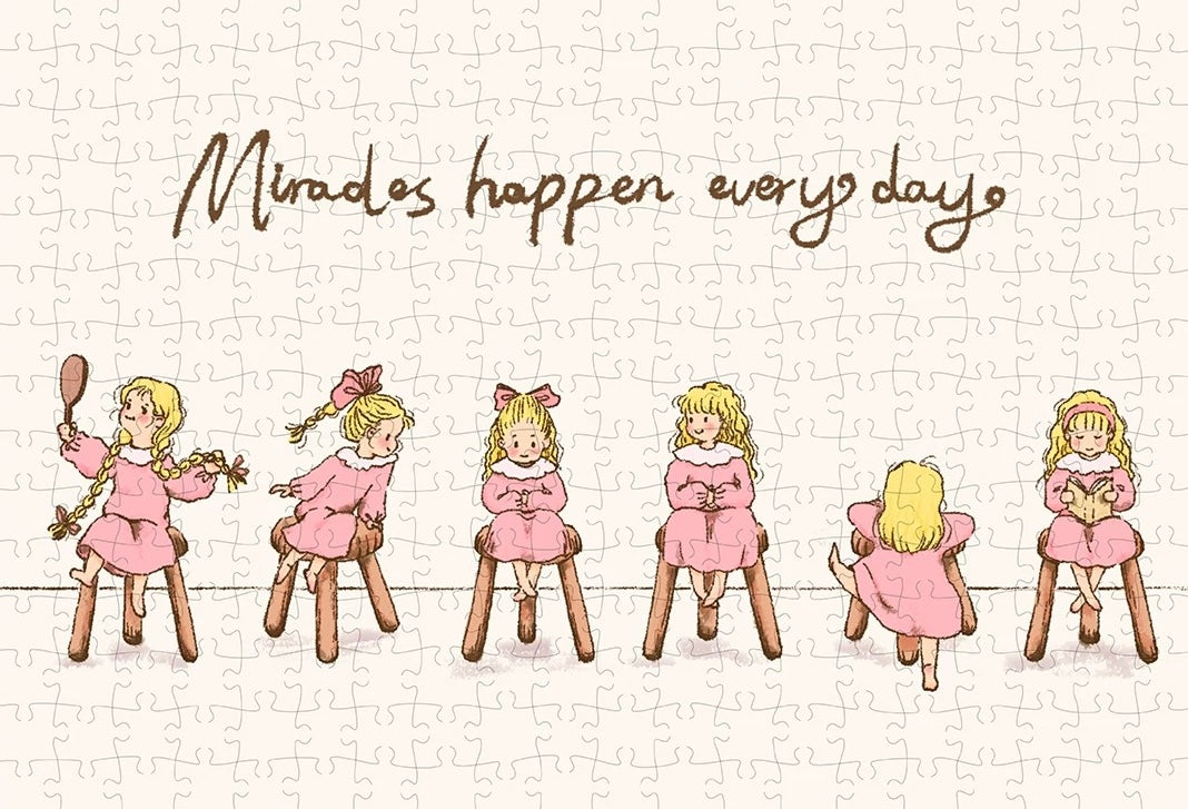 HAPPY PUZZLE - Elf Girl - 300 Piece Puzzle, home decor, pink, healing, cute