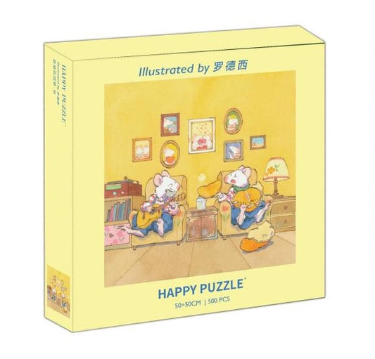HAPPY PUZZLE - Four Seasons of Mouse: Fall - 500 Piece Puzzle