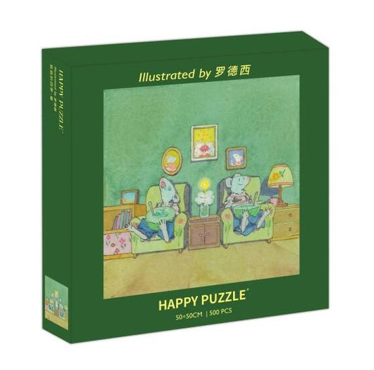 HAPPY PUZZLE - Four Seasons of Mouse: Summer - 500 Piece Puzzle