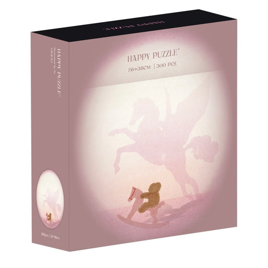 HAPPY PUZZLE - Rocking Horse - 300 Piece Puzzle, home decor, gift, healing