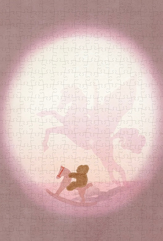 HAPPY PUZZLE - Rocking Horse - 300 Piece Puzzle, home decor, gift, healing