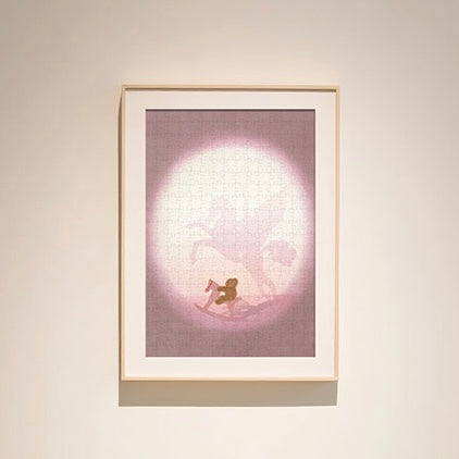 HAPPY PUZZLE - Rocking Horse - 300 Piece Puzzle, home decor, gift, healing