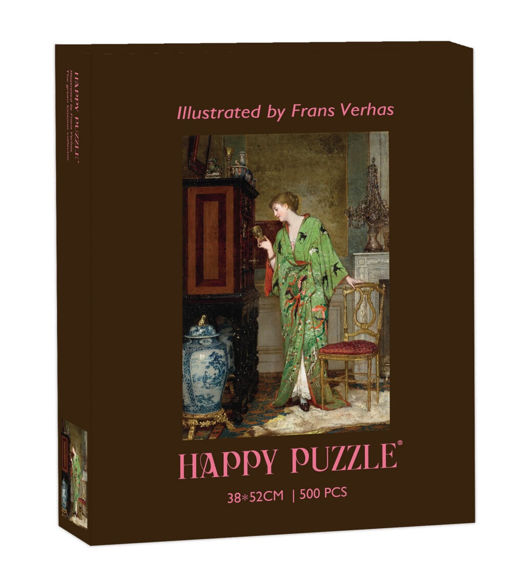 HAPPY PUZZLE - The Green Kimono Collector - 500 Piece Puzzle