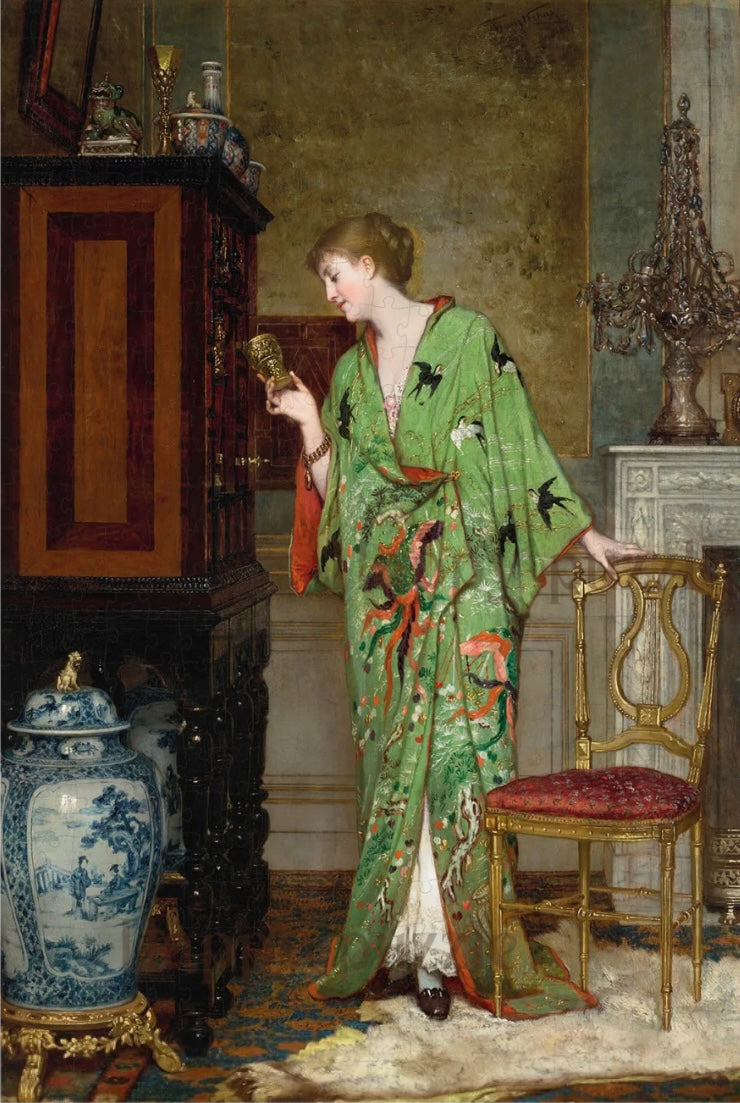 HAPPY PUZZLE - The Green Kimono Collector - 500 Piece Puzzle