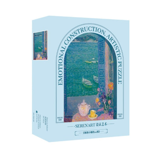 SEREN ART - Bunch Of Flowers At The Window - 500 Piece Puzzle, art, home decor