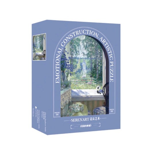 SEREN ART - Open Window onto a Garden - 500 Piece Puzzle, art, garden, green