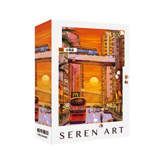 SEREN ART - Sunset Over the City - 500 Pieces