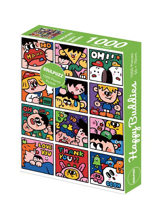 SOULPUZZ - Happy Buddies - 1000 Piece Puzzle