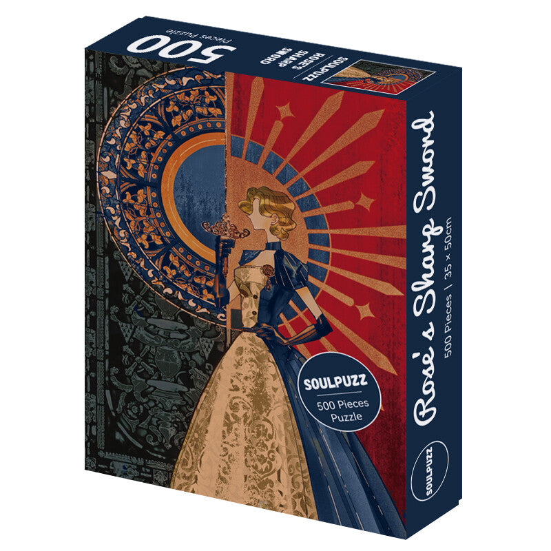 SOULPUZZ - Rose's Sharp Sword - 500 Piece Puzzle, Art, home decoration, adult, woman