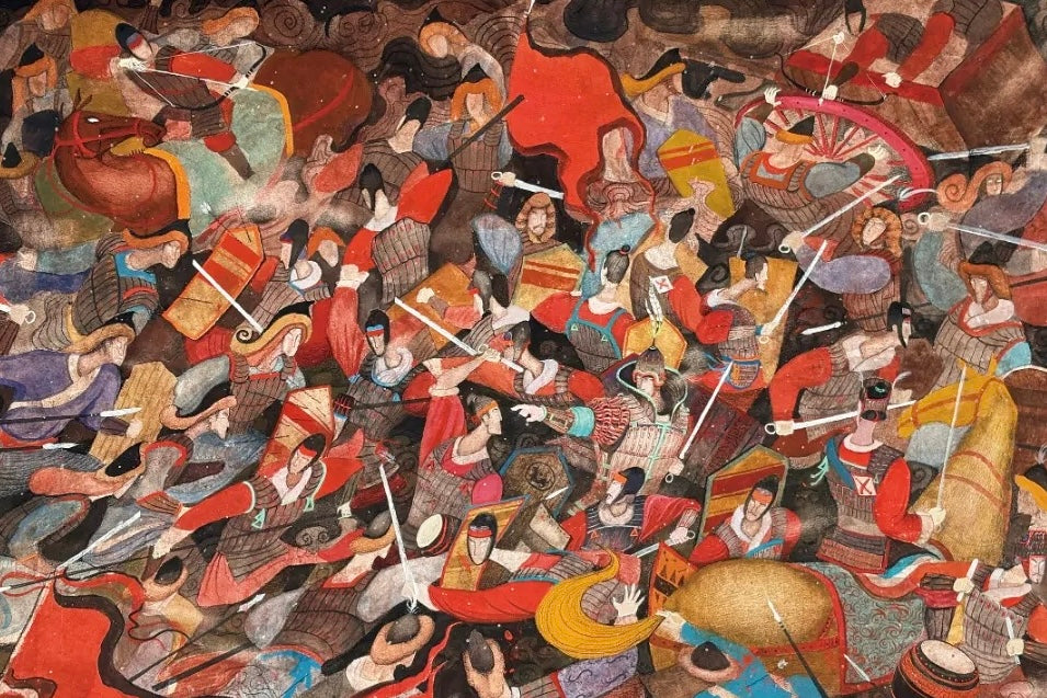 StudiYo! - Battle of Baideng Mountain - 600 Piece Puzzle, history, art