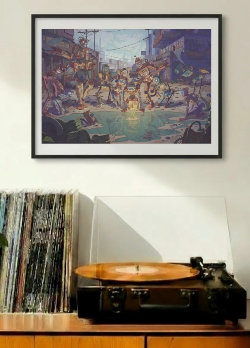 StudiYo! - Life - 600 Piece Puzzle, cyberpunk art, robot